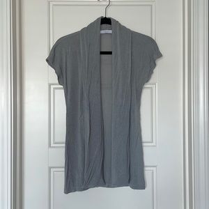 Charlotte Russe gray short sleeve cardigan